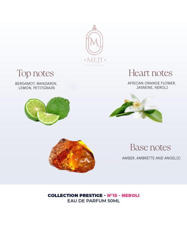 MEJIPARFUMES Neroli n 15 Parfume 50ml Made in France Prestige Collection Paris Perfume For Men and Women - Buy Online on GoSupps.com