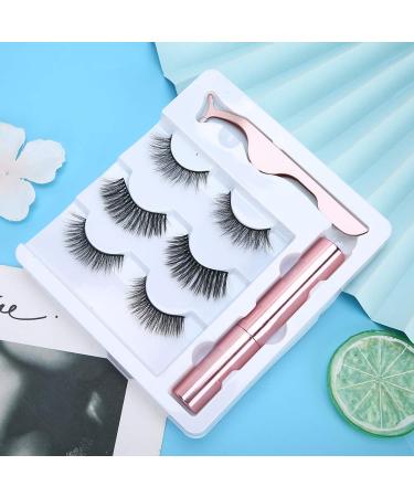Magnetic False Eyelashes Set - 3D Waterproof Lashes with Reusable Tweezers | International Shipping Available - Buy Online on GoSupps.com