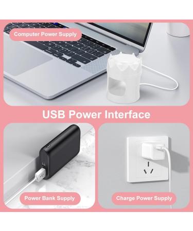 Mini UV Nail Lamp - Dual Light Source, Type-C Powered, Quick Drying - On-The-Go Nail Art (White+Pink) - Buy Online on GoSupps.com