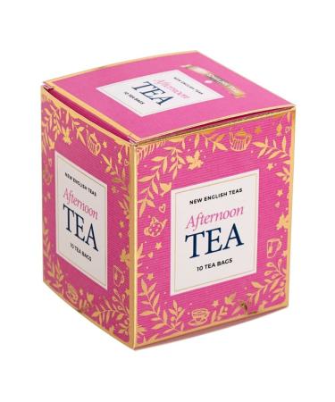 New English Teas Pink Carton with 10 English Afternoon Teabags Pink 1 Count (Pack of 1)