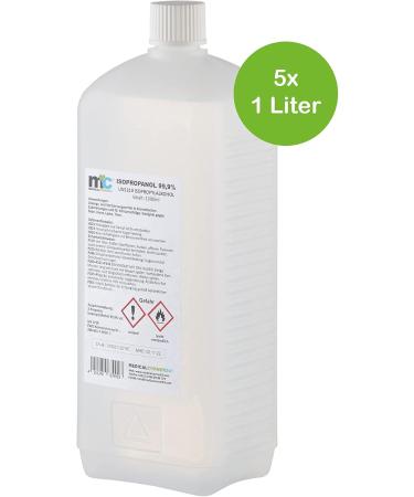 Buy 5x 1000ml Medicalcorner24 Isopropanol 99.9% Isopropyl Alcohol Cleaner - High Purity 2-Propanol for International Shipping - Buy Online on GoSupps.com
