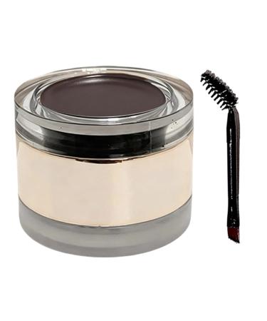 Eyebrow pomade waterproof and smudgeproof 45 g waterproof eyebrow cream eyebrow shaping pomade smooth cream texture and longlasting formula for home use parties dating or travel dark brown