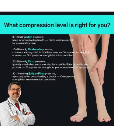 SEXYEYE T.E.D. Anti Embolism Compression Stockings 15-20 mmHg Unisex - Black, Small (1 Pair) - Buy Online on GoSupps.com