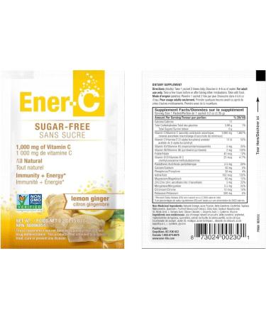 Conquitlam BC V36C2 EnerVitamin C Lemon Ginger 30 PacketsSachets - Buy Online on GoSupps.com