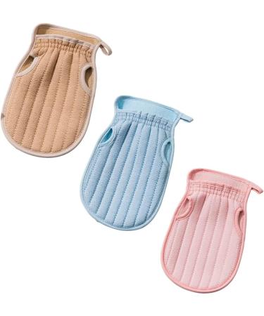 Beaupretty 3pcs Double Sided Bath Towel Mittens & Scrub Gloves - Premium Body Scrub & Spa Experience for Adults & Kids - Buy Online on GoSupps.com