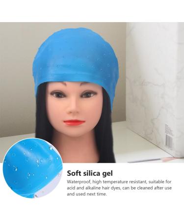 IMIKEYA Lot de 2 Sets de Bonnets de Coloration Capillaire en Silicone R utilisables avec Crochets Taille Unique Transparent avec Petits Trous pour V rification Accessoires de Teinture - Buy Online on GoSupps.com