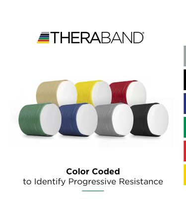 THERABAND 48 Red Resistance Tube with Soft Handles - Medium Level 3 | Full Body Workout, Physical Therapy & Pilates - Buy Online on GoSupps.com
