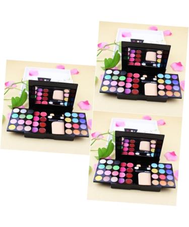 FOMIYES 3pcs 24 4 Pressed Eyeshadow Gloss Powder Blusher Liner Makeup Blush Lip mediumx3pcs As Shownx3pcs - Buy Online on GoSupps.com