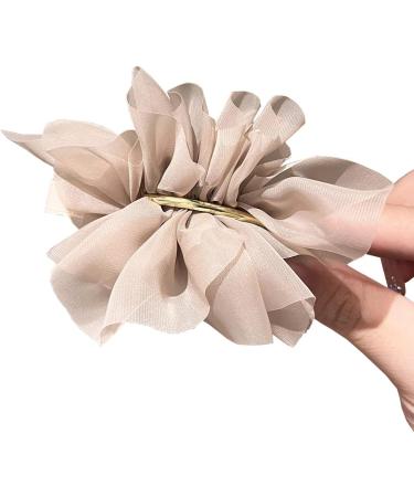 scicent Hair Clips for Women Temperament Flower Shape Hairpin French Barrette Hair Clip Daily Curling Hair Accessories for Women Girls Khaki - Buy Online on GoSupps.com