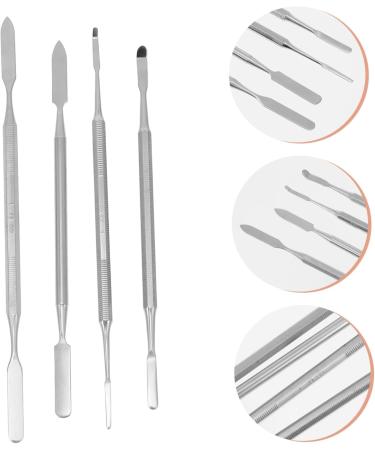 4 pi ces B tons Cosm tiques Acier Inoxydable Outils de M lange Maquillage et Manucure Spatules Multifonctions pour Salon et Usage Familial - Buy Online on GoSupps.com