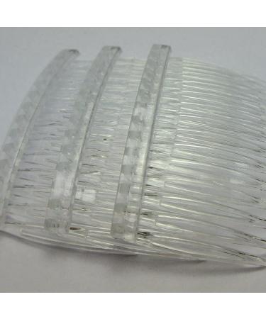 Hair Clips 20 Clear Plastic Hair Clips Side Combs Pin Barrettes 70X40mm for Ladies Clear Plastic Side Combs Pin Barrettes Blue Hair Clips - Buy Online on GoSupps.com