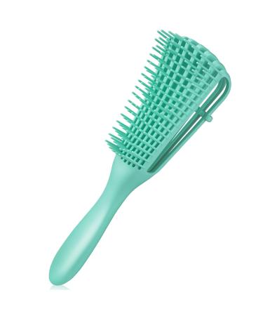 Detangling Brush for Black Natural Hair - Detangler Brush for Curly Hair  Afro Textured 3a to 4c Kinky Wavy for Wet/Dry/Long Thick Curly Hair (Green)