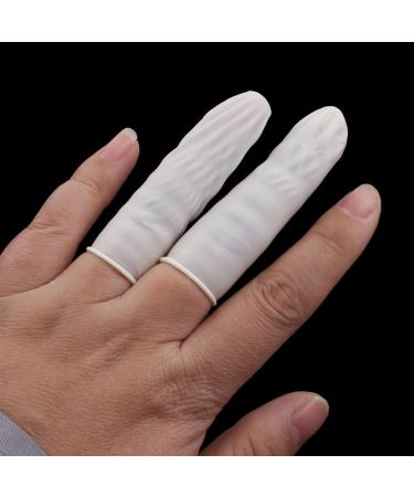 Ruilogod Latex Elastic Fingertip Cot Cover Protector - 40pcs Off White | International Shipping Available - Buy Online on GoSupps.com