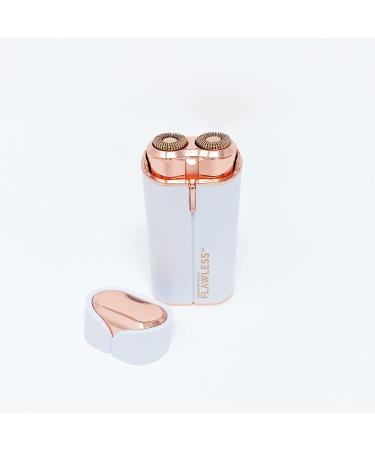 Finishing Touch Flawless Women's Painless Hair Remover Face Duo - Dermatologist Approved Electric Shaver - Hypoallergenic White/Rose Gold - Buy Online on GoSupps.com