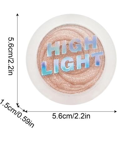 Highlighter Makeup Powder Palette | Cheek Highlighter Contouring Cheek Blusher - Silky Texture Long-lasting Stage Daily Shimmer Makeup For Women Kagrote Watery Champagne Color - Buy Online on GoSupps.com