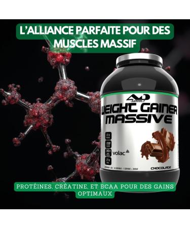  ADDICT SPORT NUTRITION AD Muscle mass protein - Bodybuilding multivitamins - Weight gain - Whey protein - Massive weight gainer - 2.5 kilos - - Buy Online on GoSupps.com