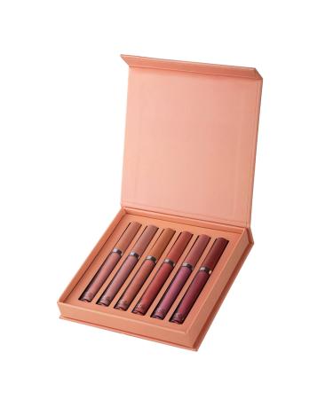 6Pcs Matte Lipstick Set  Nude Matte Liquid Lip Makeup Lip Stain Long Lasting Waterproof Lipstick for Women Non-stick Cup Not Fade Lip Gloss Set  Professional Lip Makeup Gift Kit for Girls Women - Buy Online on GoSupps.com