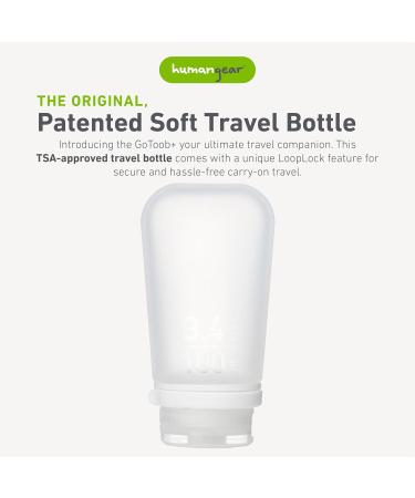 humangear GoToob+ Large 100ml GoToob+ Travel Bottle with locking cap - Large 100ml - Clear Large - Buy Online on GoSupps.com