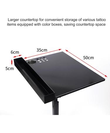 Adjustable Workstation with Pigment Holder Work Station Large Surface Workbench for Studio Beauty Salon Hair Salon - Buy Online on GoSupps.com