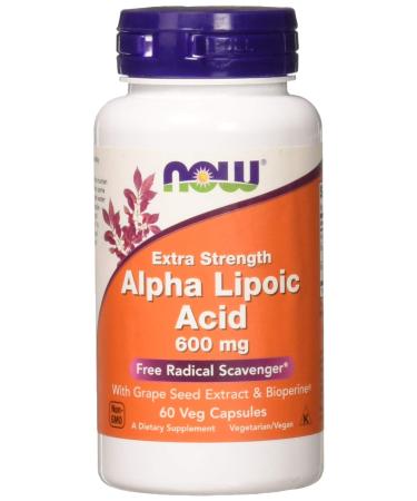NOW FOODS Alpha Lipoic Acid 600mg Vcaps 60 CT