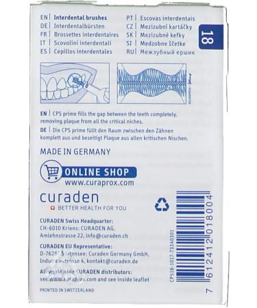 Buy CURAPROX CPS 18 Interdental Brushes (2-8mm) | Pack of 5 - International Shipping Available - Buy Online on GoSupps.com