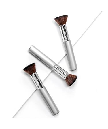 R MINERALS Chisel Brush - Flat Top Synthetic Makeup Brush (1 ct) | Cruelty-Free Bristles - Buy Online on GoSupps.com