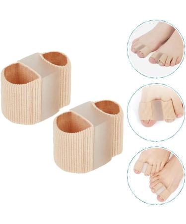 Soft Toe Straightener & Separator Set for Pain Relief - 2pcs Double Orifice Design - Healeved Toe Correctors - Buy Online on GoSupps.com