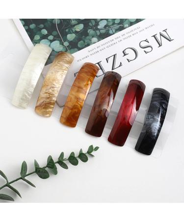 WTPIN 6-Piece Retro Large Hair Clips for Women | Automatic Acrylic Clips for Fine & Medium Thick Hair - Shop Now! - Buy Online on GoSupps.com