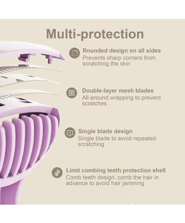 Buy Women's Razor for Sensitive Skin Best Bikini Razor & Body Hair Removal Tools | Purple - Buy Online on GoSupps.com