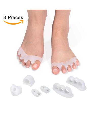 Silicone Toe Separators for Overlapping Toes | Bunion Corrector & Toe Spacers | Hammer Toe Relief - Shop Now - Buy Online on GoSupps.com