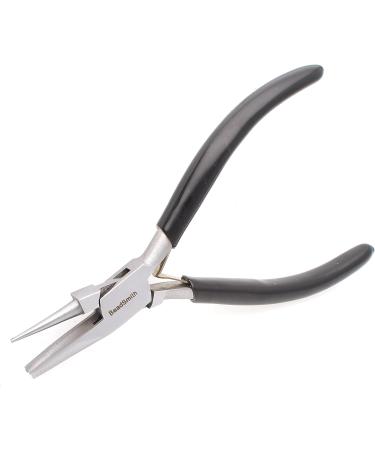 Beadsmith Concave/Round Nose Pliers 5 - Steel Head, Double Leaf Springs - European Design Jewelry Making Tool - Buy Online on GoSupps.com