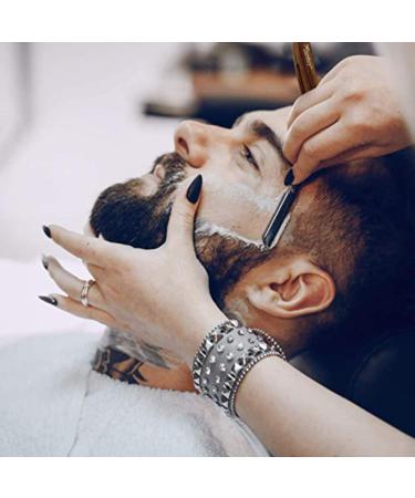 Shop Candure Men's Razor - Professional Stainless Steel Razor with Wooden Handle & 10 Extra Sharp Blades for Precision Beard Shaping - 13cm - Buy Online on GoSupps.com