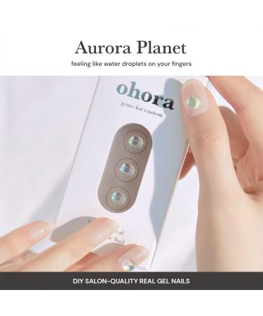 ohora Aurora Planet Nail Art Gemstone Set - 5 Pieces Clear Crystal Glass - Buy Online on GoSupps.com
