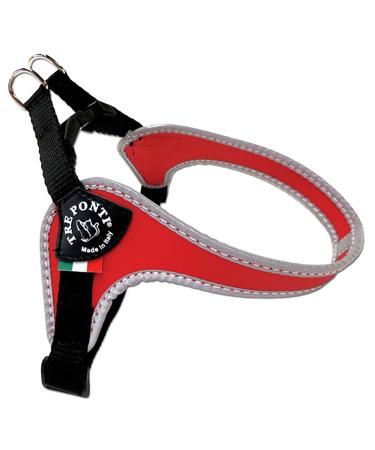 Tre Ponti Fibbia Small Dog Harness with Adjustable Belly Strap 4 cm Light Blue 4 cm Light Blue