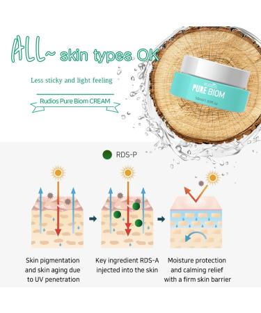 Pure Biom Facial Moisture Cream 50ml - Hydrating Moisturizer for All Skin Types | International Shipping Available - Buy Online on GoSupps.com