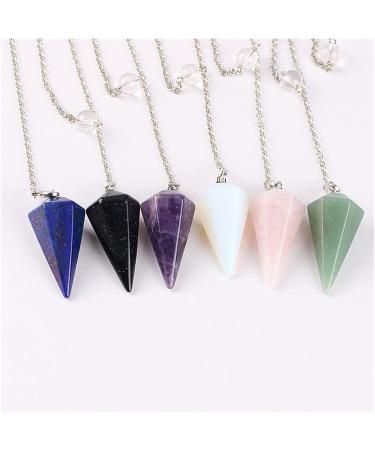 Amethyst Rough Stone 1pc Natural Gemstone Jewelry Divination Pendulum Crystal Opal Stone Amethyst Natural Rose Quartz Necklace Woman Gifts (Color : Rose Quartz) - Buy Online on GoSupps.com
