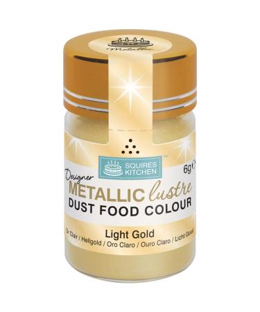 Squires Kitchen Designer Metallic Lustre Dust Light Gold 6 Gram