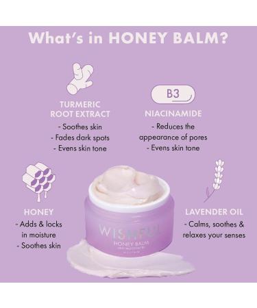 Wishful Honey Balm Niacinamide Moisturizer 1.94 Oz - Dark Spot & Pore Reduction with Honey, Turmeric, Niacinamide - Dewy, Glassy Skin - Buy Online on GoSupps.com