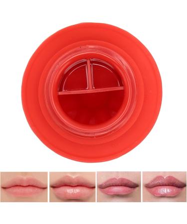 Women Lip Plumper Device Tomato Shaped Lip Plumping Device Lip Enhancer Portable Soft Silicone Pout Mouth Tool for Lip Red - Buy Online on GoSupps.com