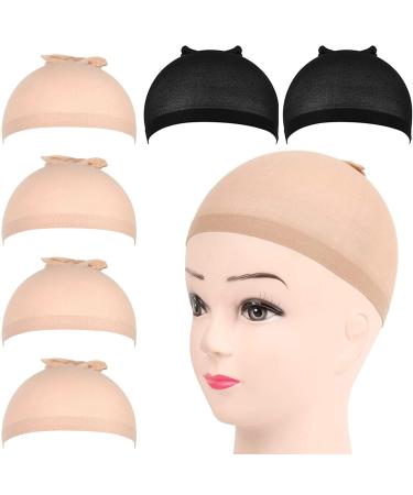 6 pieces Wig Cap hair network nylon wig caps aonate wig cap set Procknetz undercase network.