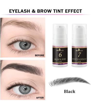 NAOLVE 4 In 1 Brow Lamination Kit Lash Lift Kit Eyebrow Lamination Kit Eyelash Perming Kit with Black Color Eyebrow & Eyelash Lift Kit Eyelash Curling Kit Long Lasting Easy to Use for Home Salon - Buy Online on GoSupps.com