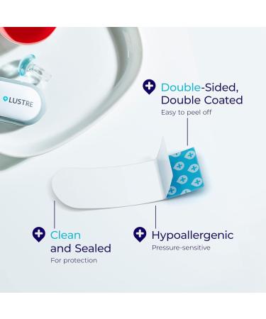 LUSTRESTRIPS - 60 Adhesive Strips for LUSTRE ClearSkin Devices | Effective Acne & Blemish Therapy | International Shipping Available - Buy Online on GoSupps.com