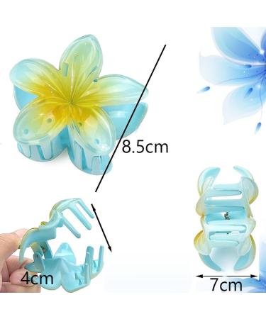 hair clip Armastuse 4 Pcs Flower Hair Clips Set For Women And Girls Flower Hair Clips Large Plumeria Clips Hibiscus Hair Clips for Gilrs Women Thick Long Hair Thin Hair(4 colors) - Buy Online on GoSupps.com