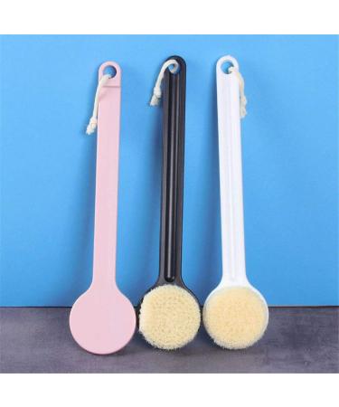 Long Handle Bath Brush | Exfoliating Back Brush for Easy Cleaning | Black - International Shipping Available - Buy Online on GoSupps.com