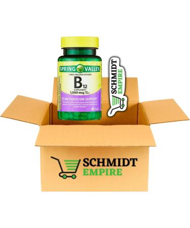 Spring Valley SCHMIDT EMPIRE Vitamin B-12 1000mcg Timed Release - 60 Tablets - Buy Online on GoSupps.com