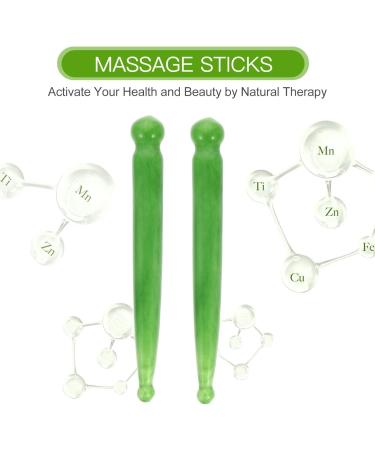 Healvian 2Pcs Manual Massage Pen & Gua Sha Tools - Facial Body Eye Neck & Back Massage Stick for Pain Relief - Buy Online on GoSupps.com