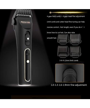 Professional Hair Clippers Set - Rechargeable Beard Trimmer & Precision Long Hair Trimmer for Men (Black) | LCD Display | International Shipping - Buy Online on GoSupps.com
