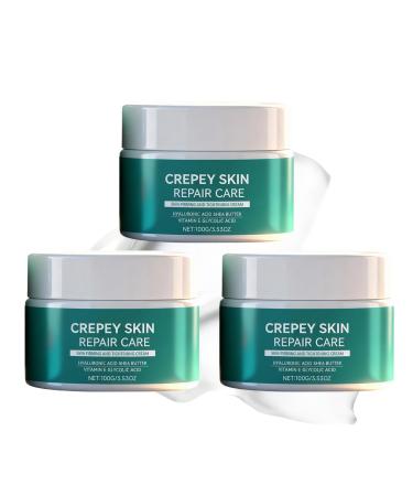 SKZKK Crepey Skin Repair Treatment Firming and tightening face cream absorbs quickly for all skin types gentle hydration relieves dryness and a smooth texture (3 pcs)