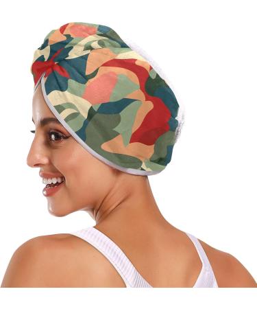 Abstract Graffiti Hair Towel 2 Pack - Super Absorbent Quick Drying Hair Turbans for Women & Girls - Buy Online on GoSupps.com