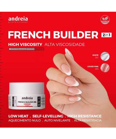 Andreia Professional Hard Gel Nail Kit PRO - Clear French Builder White, Ultrabond Primer, Top Coat, Extra Glow Prep, Cleanser, Washable Nail File, Towel & Gel Builder Brush Kit - Buy Online on GoSupps.com